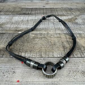 Vintage Fashion Divas Distressed Ring Necklace